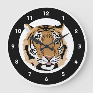 Horloge murale Tiger Head Design