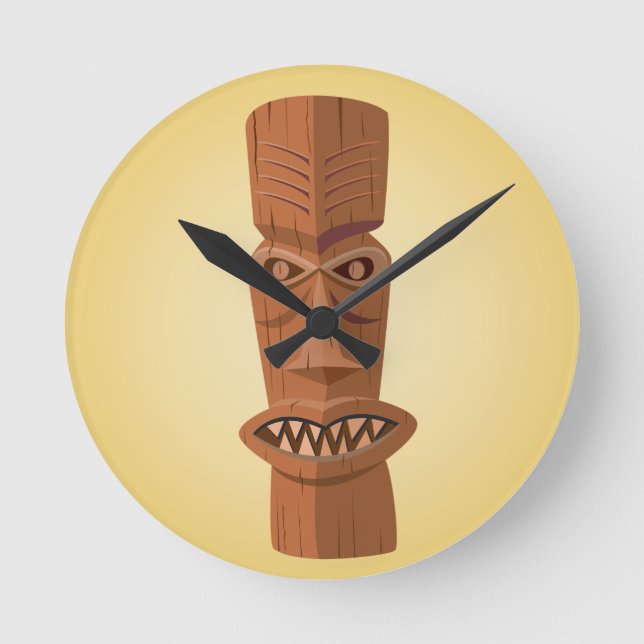 Horloge murale Tiki (Recto)