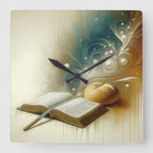 Horloge murale "Time for the Word"