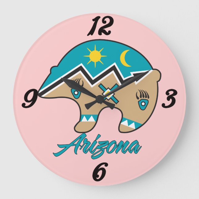 Horloge murale Totem Ours Arizona (Recto)