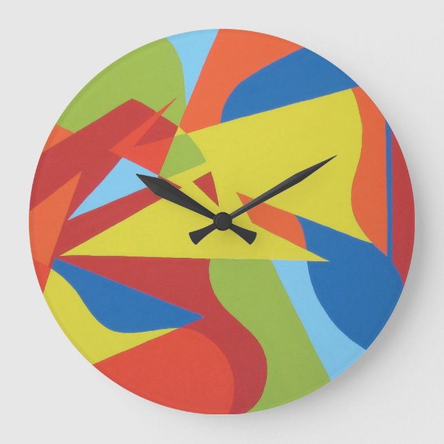 Horloge murale Toucan Splash de couleur vive (Recto)