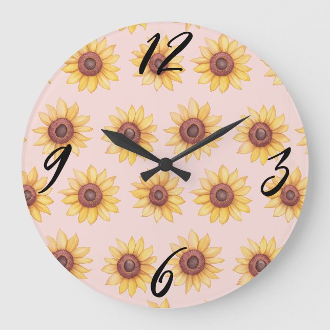 Horloge murale "Tournesols" (Recto)