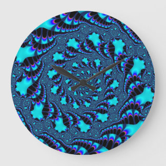 Horloge murale Turquoise à tourbillon personnalisé