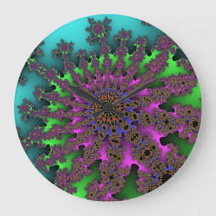 Horloge murale Turquoise de rafale