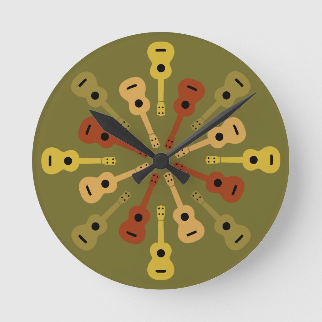 horloge murale UKULELE (Recto)