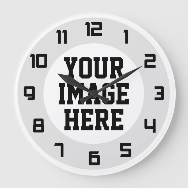 horloge murale unique personnalisée "Concevez votr (Recto)