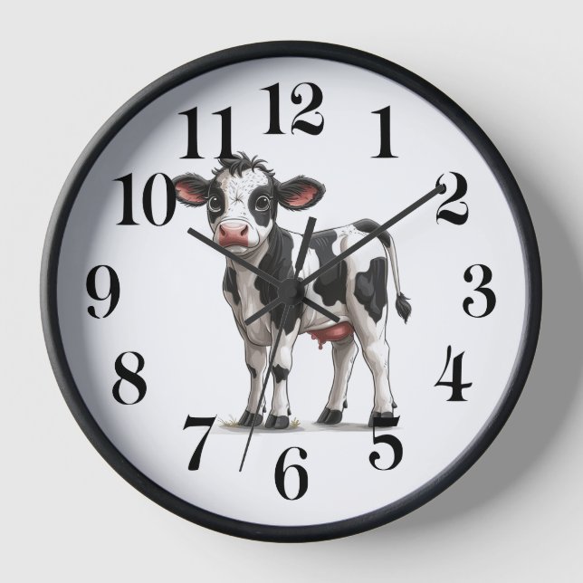 Horloge murale vache (Recto)