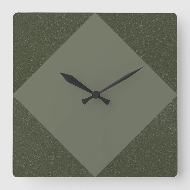 Horloge murale verte bouillie avec Accent central  (Recto)