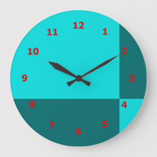 Horloge murale vibrante avec conception de carreau