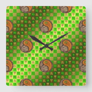 Horloge murale Vierge & Dragon de Bois