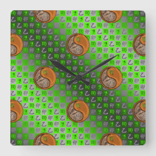 Horloge murale Vierge & Lapin de Bois