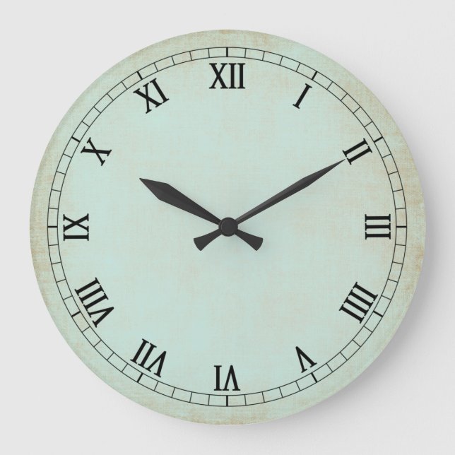 Horloge murale vintage Aqua Cream (Recto)