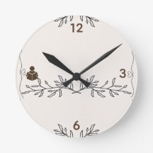 Horloge murale vintage Chapitres éternels