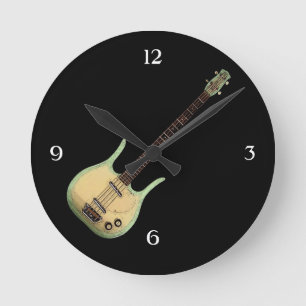 Horloge murale vintage de basse de Longhorn