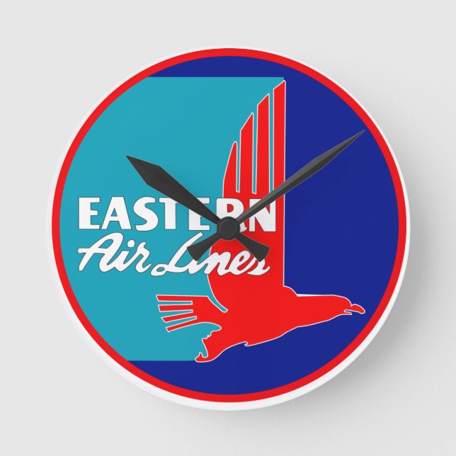 Horloge murale vintage d'Eastern Airlines (Recto)