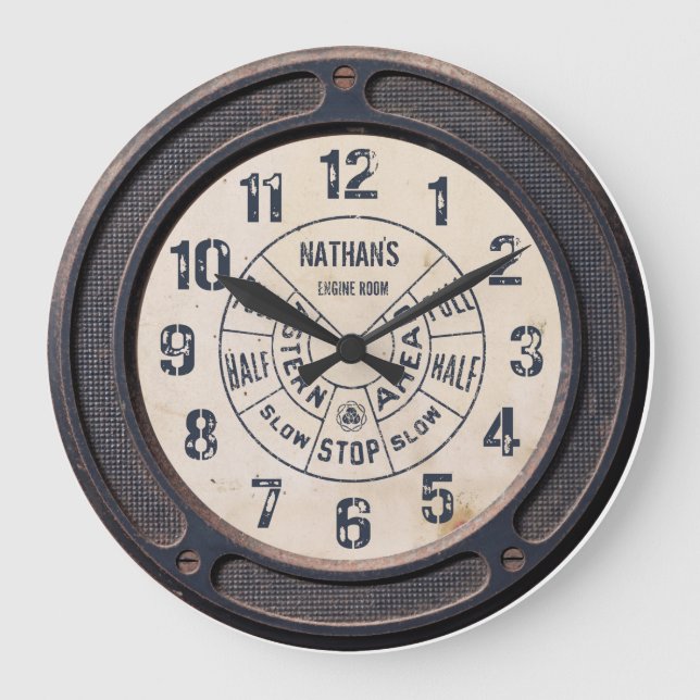 Horloge murale Vintage Steampunk (Recto)
