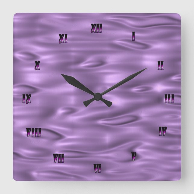 Horloge murale violette (Recto)