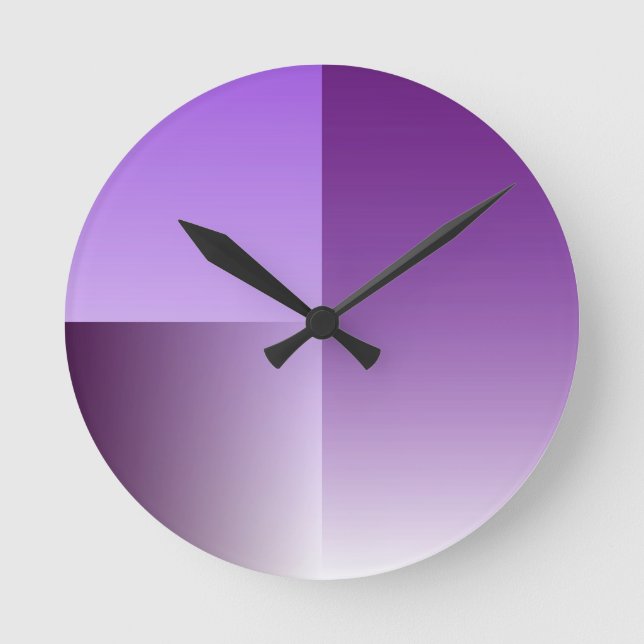 horloge murale violette (Recto)