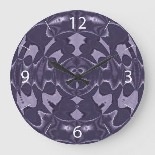 Horloge murale violette