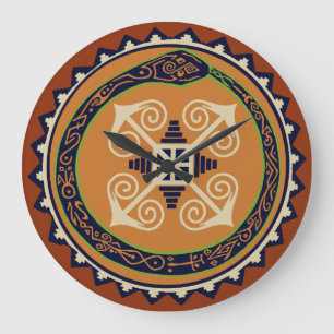 Horloge murale VooDou - Serpent d'Oroburous au cha
