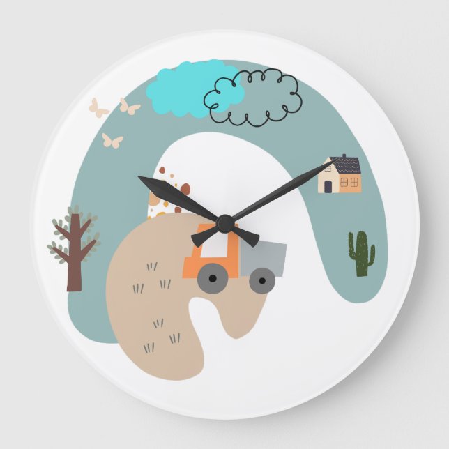 Horloge murale Whimssical Pastel Adventure (Recto)