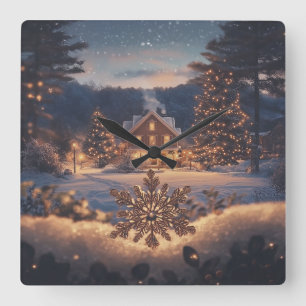 Horloge murale Winter Wonderland