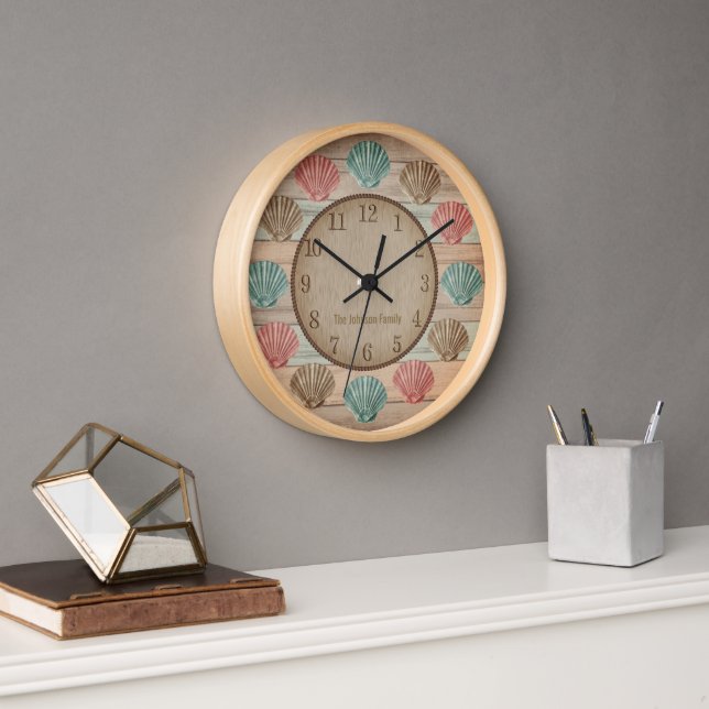 Horloge Nautical Seashells (Bureau)
