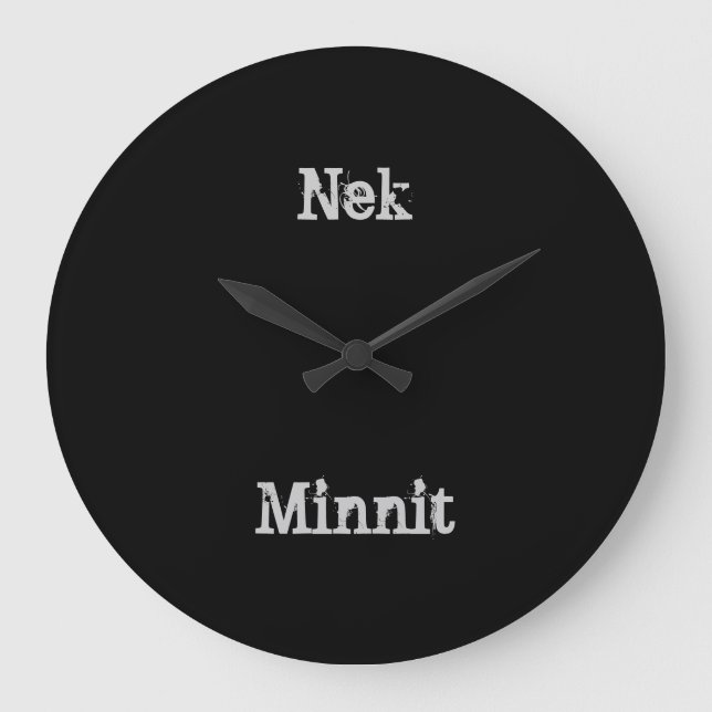 Horloge Nek Minnit (Recto)