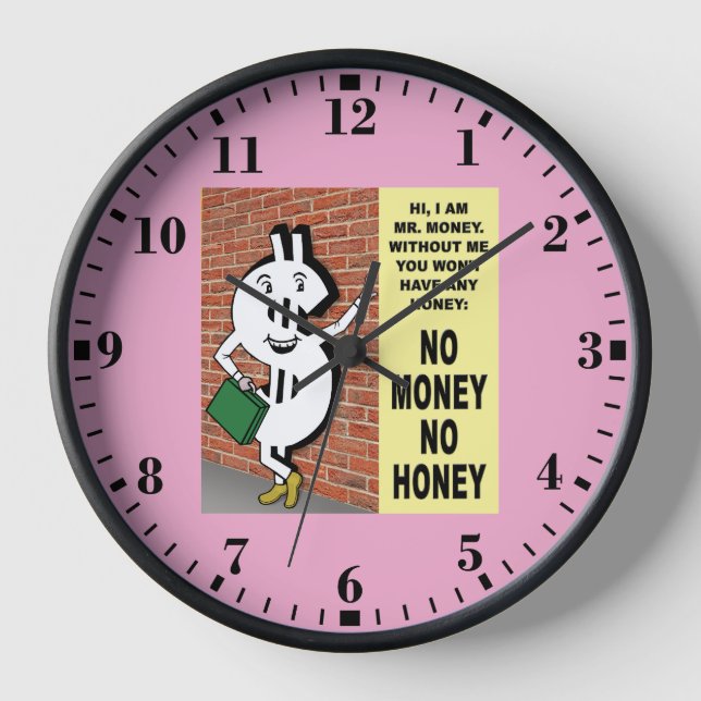 Horloge No Money No Honey (Recto)