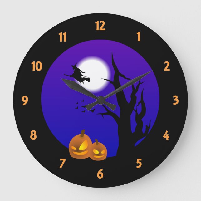 Horloge nocturne d'Halloween (Recto)