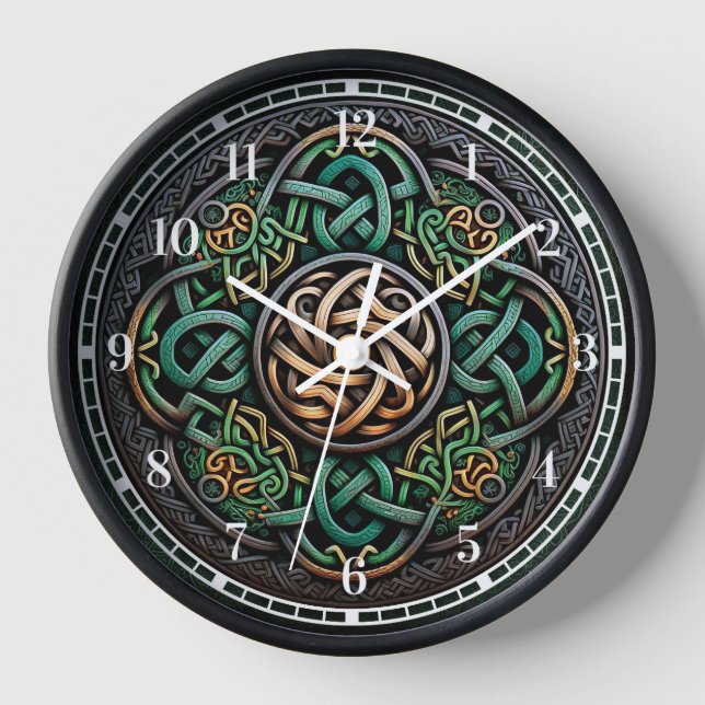 Horloge Noeud Celtique Green Gold (Recto)