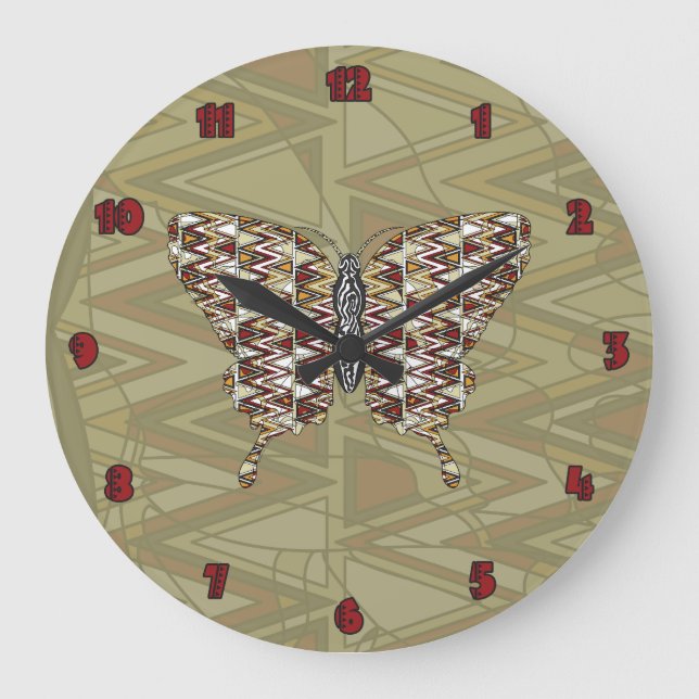 Horloge noire africaine (Recto)