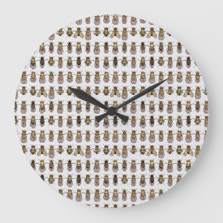 Horloge noire de couleur neutre