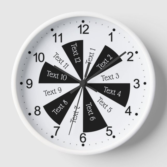 Horloge noire et blanche (Recto)