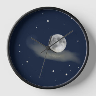 Horloge Nuit de pleine lune 