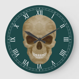 Horloge numérique romaine du crâne de Camouflage
