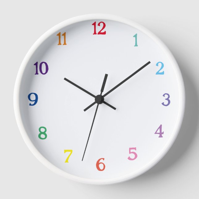 Horloge numéro de couleur (Recto)