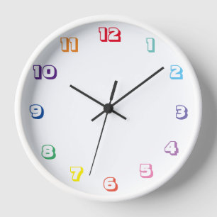 Horloge numéro de couleur