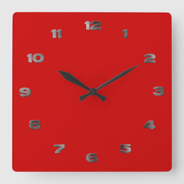 Horloge - Numéros arabes en métal (Recto)