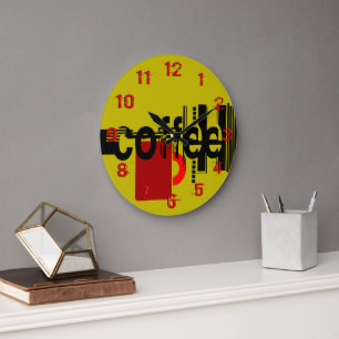 Horloge numérotée minimaliste moderne sur le thème