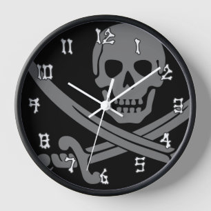 Horloge Obscurité de pirate de jolly roger
