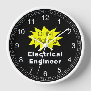 Horloge Ohm Mighty Electrical Engineer