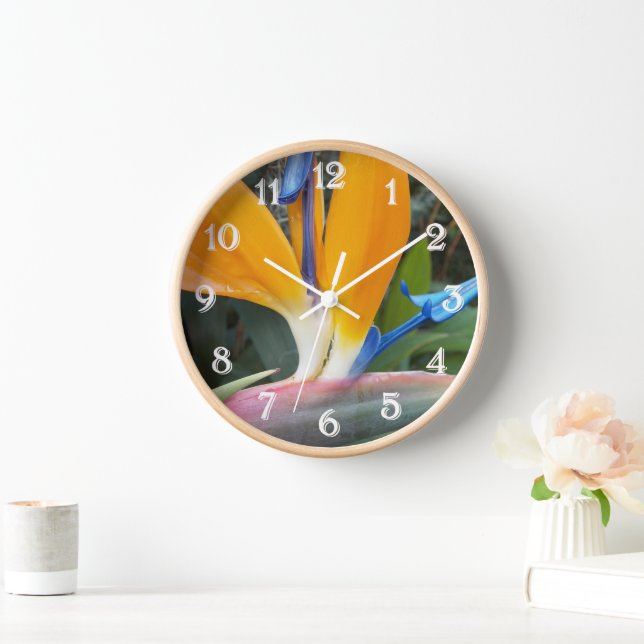 Horloge Oiseau tropical du Paradis Plante Floral (Maison)