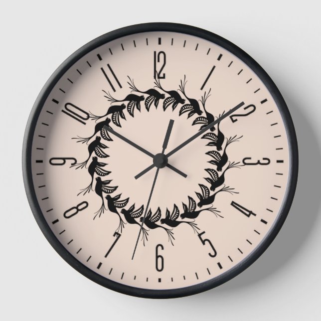 Horloge Oiseaux autour (Recto)