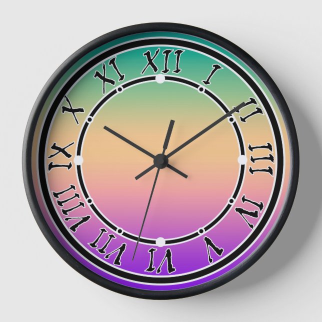 Horloge Ombre , multicolore (Recto)