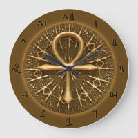 HORLOGE - ORNAMENT D'OR DE L'ÉGYPTIEN ANKH
