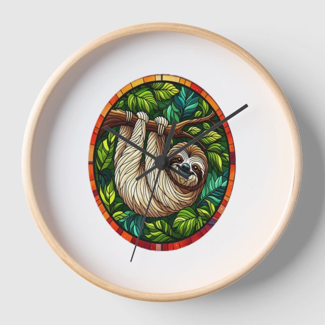 Horloge Ornement en Verre Tissé (Recto)