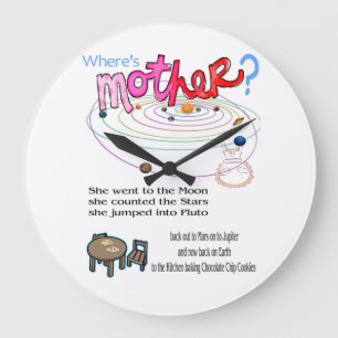 Horloge Où est Mère ? Bonne fête des mères