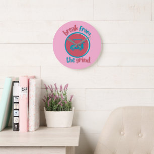 Horloge Panier de Golf Rose