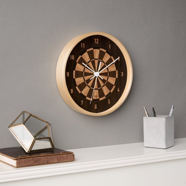 Horloge Panneau de bois (Bureau)